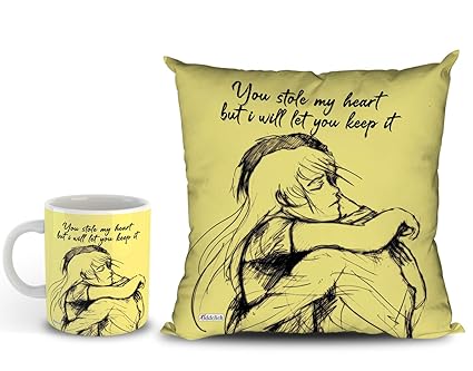 Buy Oddclick Valentine Day You Stole My Heart Quote Love Cushion