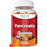 VAITE Pancreatin Enzyme Gummies 1000mg, Digestive Support for Adults, Advanced 3-in-1 Enzyme Formula with Protease, Amylase & Lipase, Sugar-Free Chewable Format, Non-GMO, Gluten-Free, 60 Count