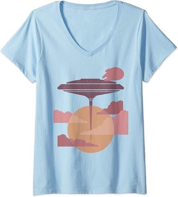 Amazon メンズ半袖tシャツメンズスターウォーズベスピンクラウドシティミニマリストtシャツプリントファッショントップ Tシャツ カットソー 通販