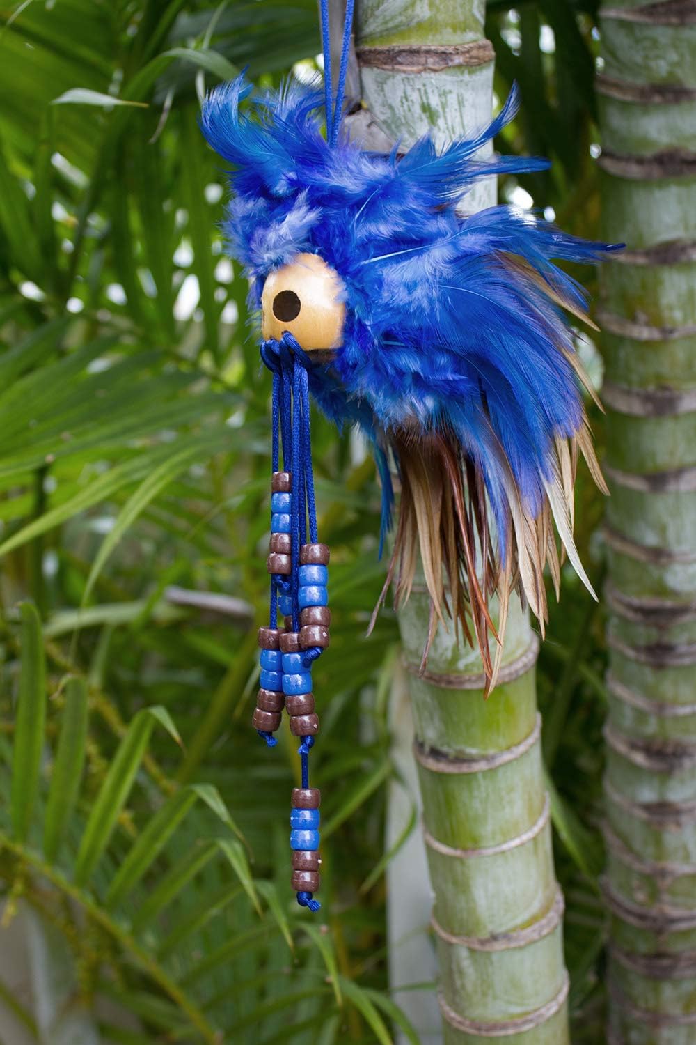 Miniature Hawaiian Warrior Ikaika Makaki'i Helmets (Blue) Automotive