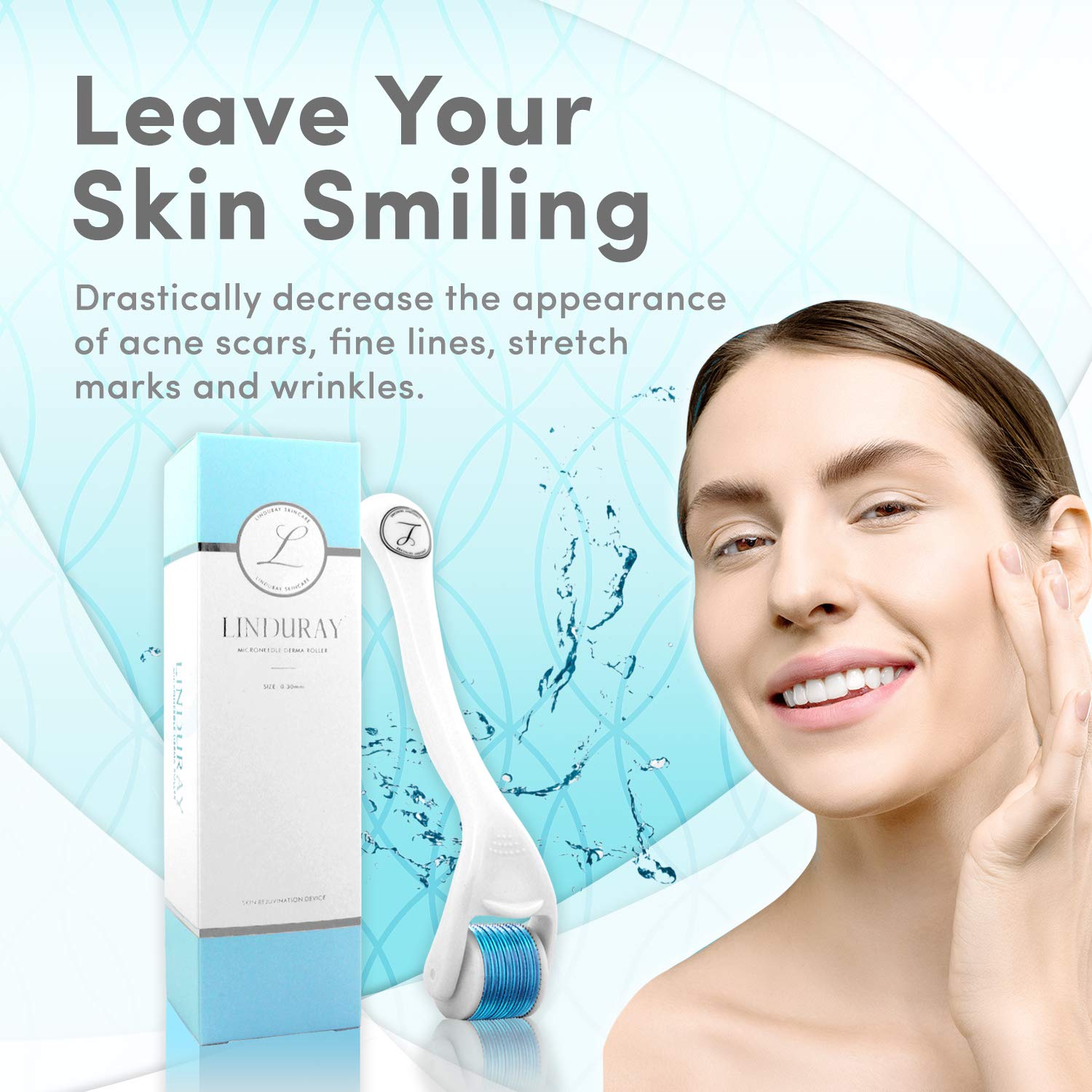 Derma Roller Microneedling Kit For Face.5mm - Microneedle 540 micro needle microdermabrasion tool - Includes 3 Free Ebooks & Storage Case: Beauty