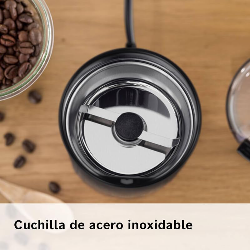 Bosch hogar tsm6a013b - moedor de café elétrico, 180 w, capacidade 75 gramas, preto