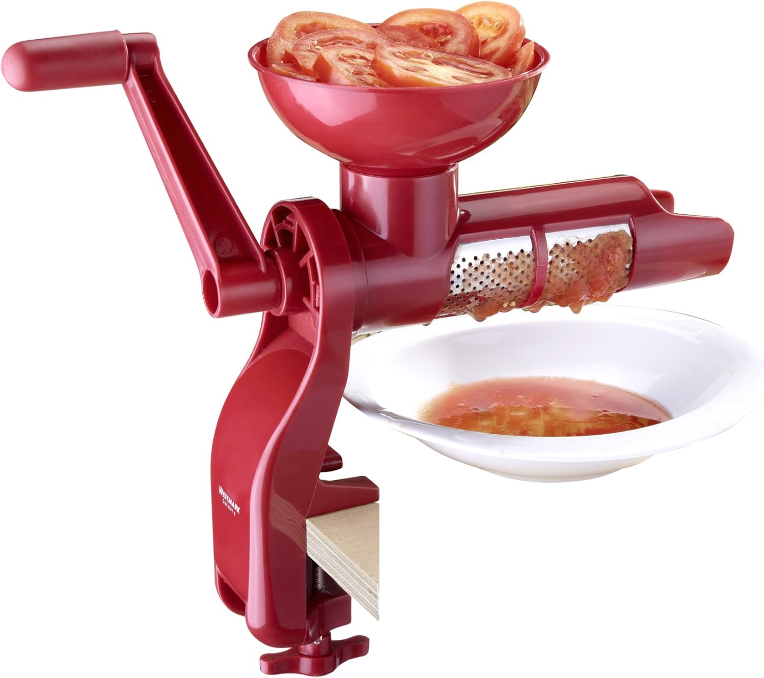 Westmark Tomato Strainer/Juicer, Stainless Steel, Red, 35 x 13.5 x 28.5