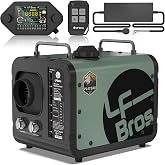 LF Bros 110V/12V 5KW All-in-1 Diesel Heater, 5L Air Diesel Parking Space Heater with Plateau Mode, Come with Remote, T4 LCD Controller and Timer, Suitable for Home Shop Garage Camper