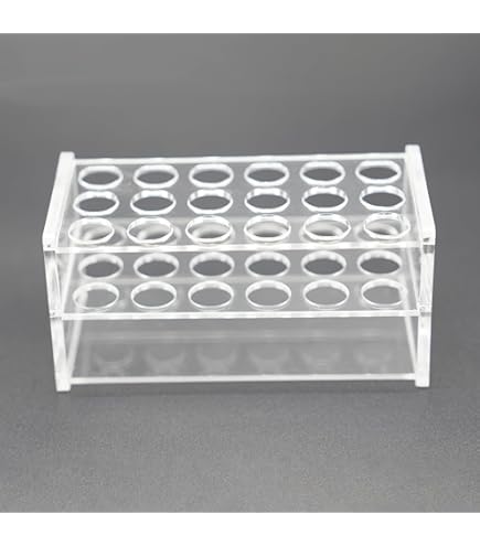 YOKIVE Reagenzglasständer Aus Acryl – 48 Fächer Produktbild-Vorschau 3