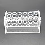LSVERDE 1 pcs Acrylic Test Tube Rack 18 Holes for