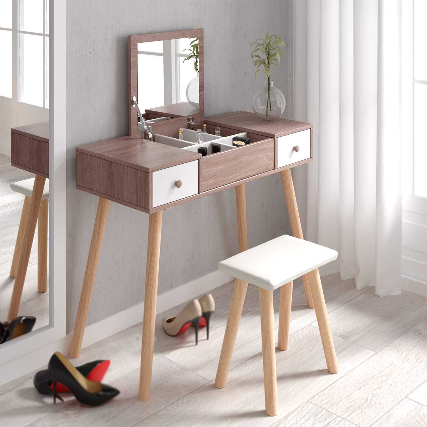 girls desk with storage
