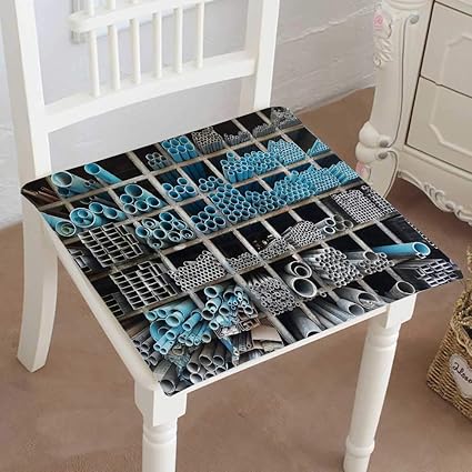 Amazon Com Mikihome Squared Seat Cushion Metal Pipe Steel Angled