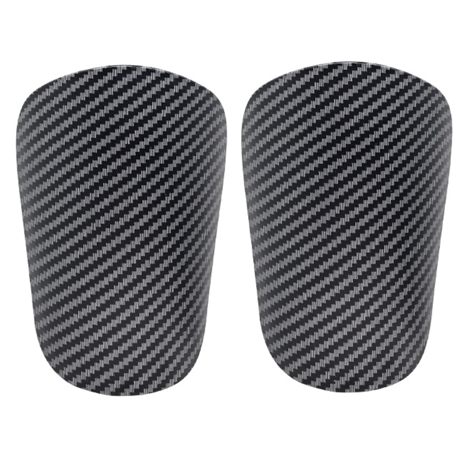 ONEMEAN 2pcs Football Shin Guards, Carbon Fibre Kids & Adult Shin Pads - Thin & Protective, Ideal for Men, Women, Children