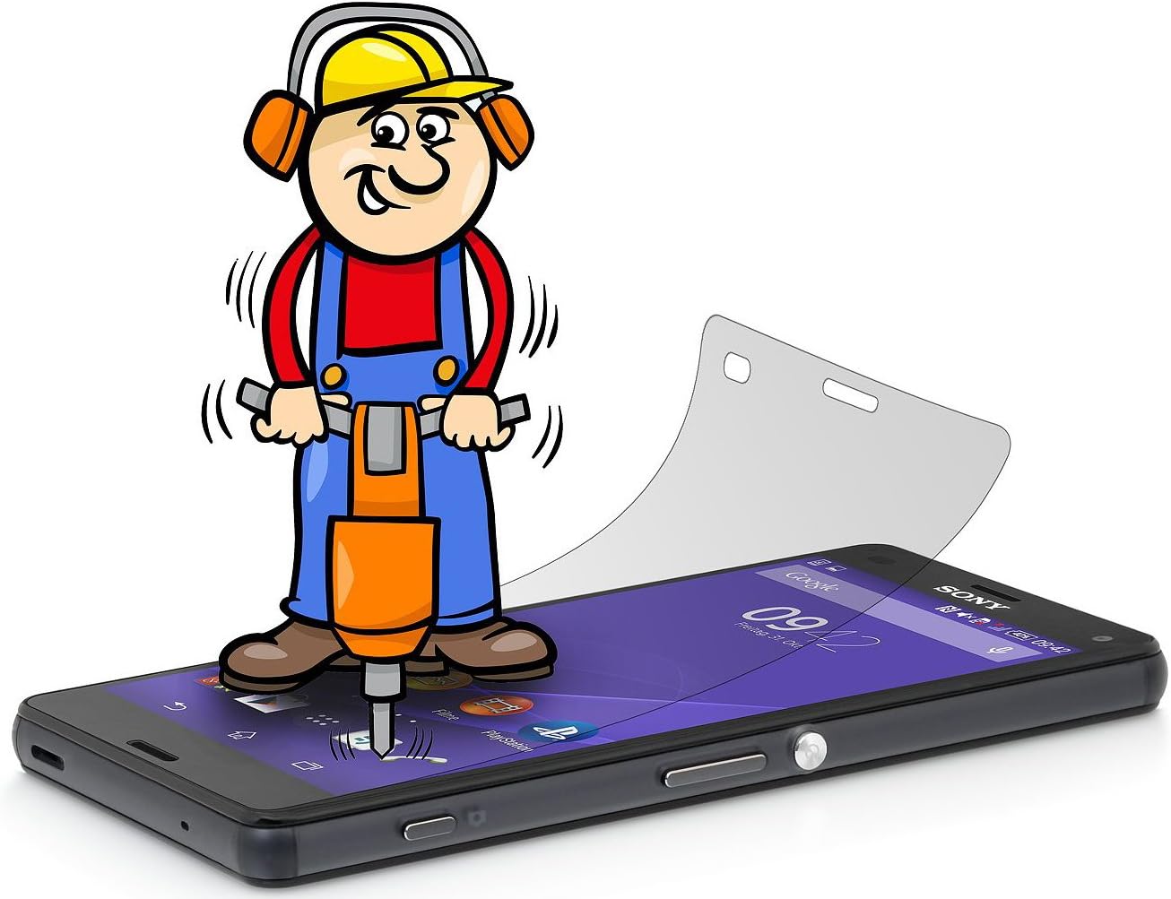 StilGut Tempered Glass Screen Protector (Front and Back) for Sony Xperia Z3 Compact - Image 5