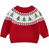 Motlapol Toddler Boy Girl St Patricks Day Outfit Shamrock Print Oversized Long Sleeve Crewneck Knit Sweater Spring Clothes