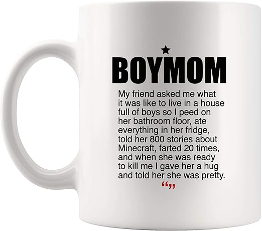 Amazon Com Boymom Mother Mom Boy Mug Worlds Okayest Best Mother