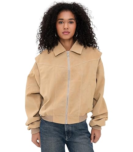 Amazon.com: Lioness Women's Kenny Bomber Faux Leather Jacket, Jet