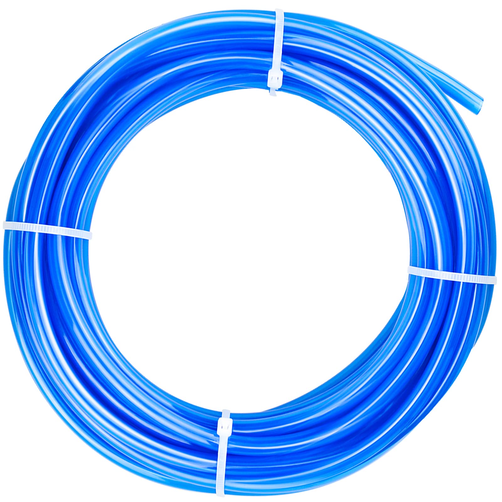 ERGAOBOY Polyurethane PU Air Hose Pipe Tube Kit, 8mm OD x 5mm ID Without Fittings (Blue, 10M)