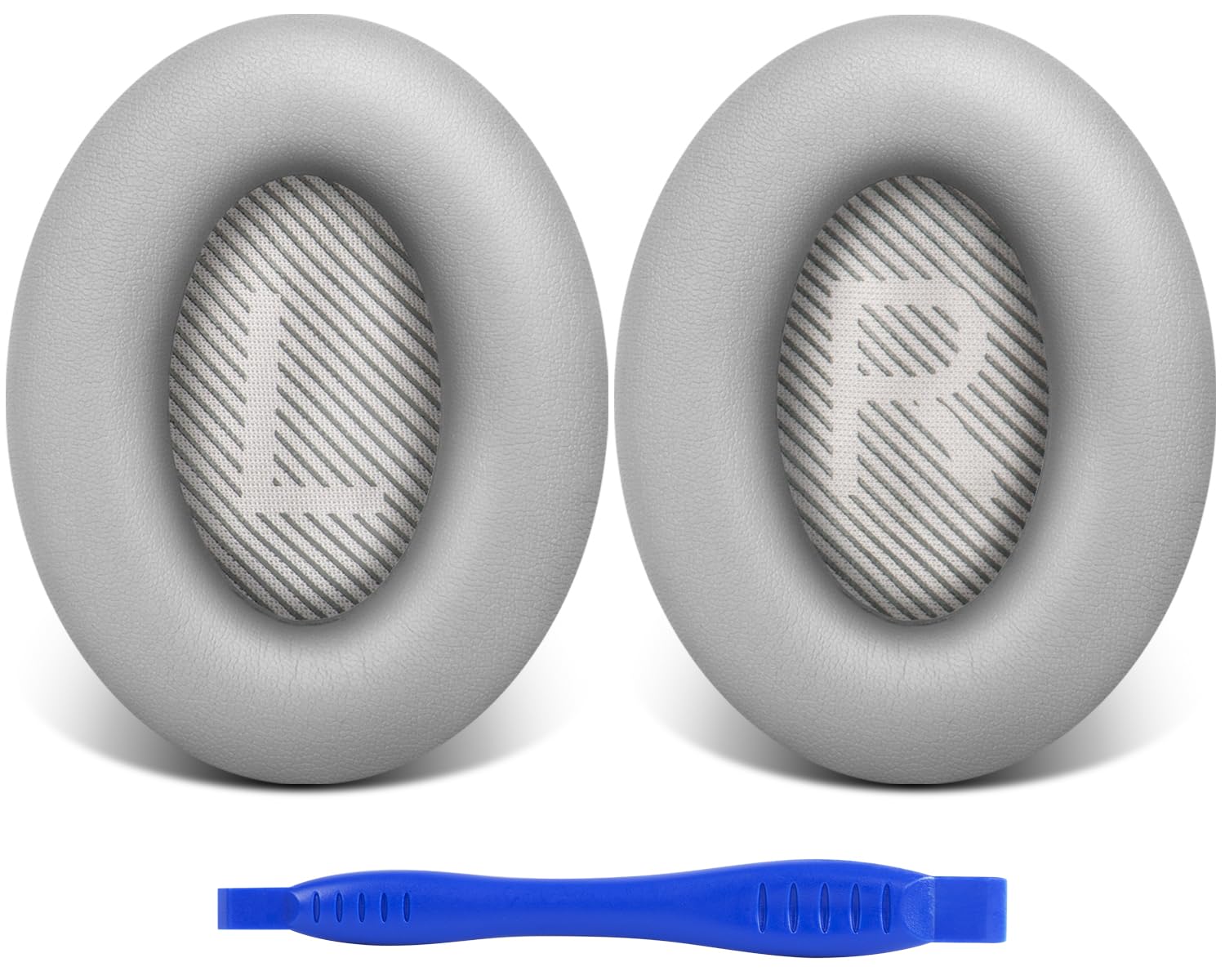 Link Dream Replacement Earpads Ear Cushions for Bose QuietComfort 35 (QC35 II) Soft Leather Headphones Replacement Ear Pads for Bose QC35 QC25 QC15/ Ae2 Ae2i Ae2w/ Sound Link/Sound True (Light Grey)