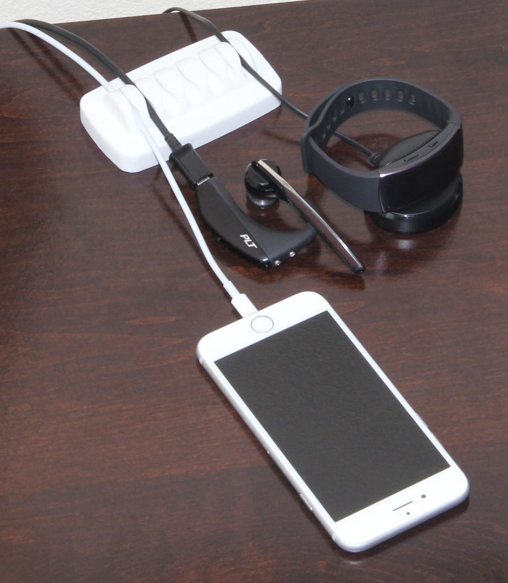 Heaviest Cable Organiser on the Market! Compact and Weighted Desktop Cord Holder and Cable Organiser, Eco-Friendly Silicone - Image 5