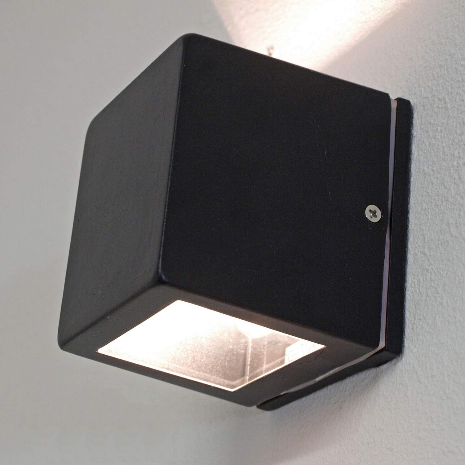 Moderne Up Down Aussenlampe Wandleuchte Stirling Ip54 In Schwarz