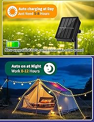 Solar Rope Light Waterproof IP65 39FT 100LEDs