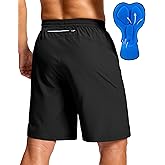 Bikewa Men's Mountain Bike Shorts 4D Padded Baggy Bicycle Biking Riding Lightweight Cycling Shorts with Zipper Pockets