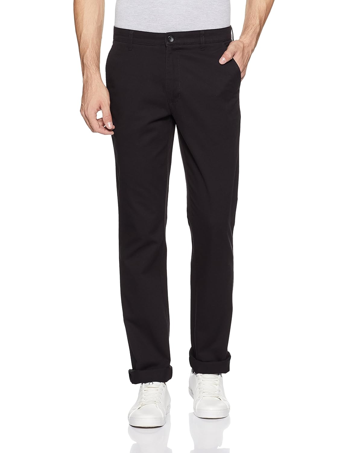 parx men's slim fit casual trousers