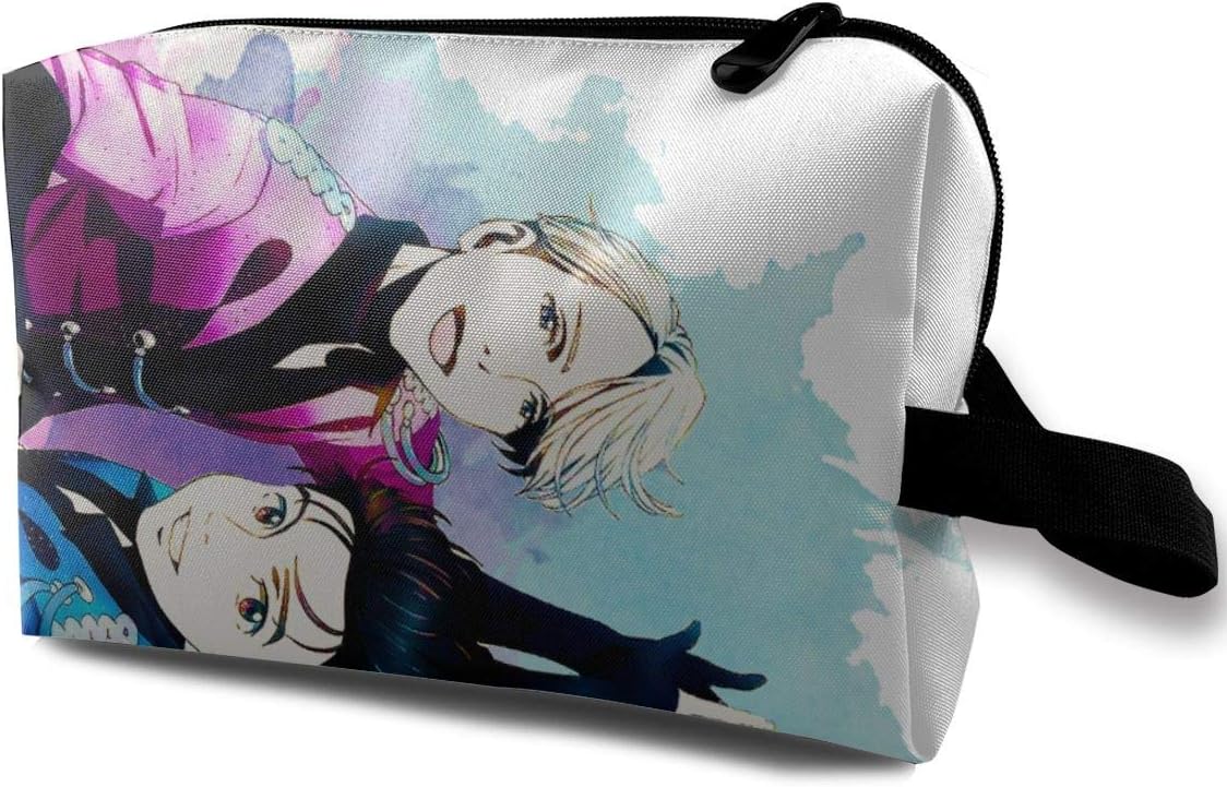 NarcNton Yuri On ICE Cosmetic Case Travel Cosmetic Bag Portable Travel Bag Art Storage Bag