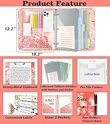 3 Ring Binder 1 Inch, Three Ring Binders Organizer