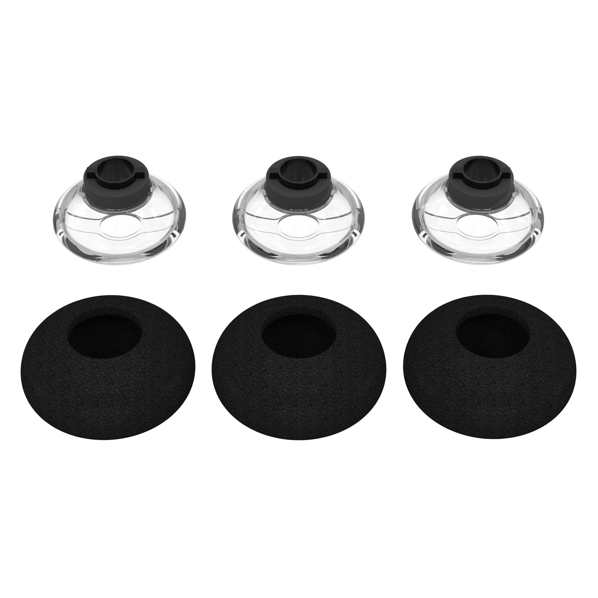 Voyager Legend Eartips Replacement,3 Pack Eargel kits Foam Cushion Cover for Plantronics Voyager Headphone-Large
