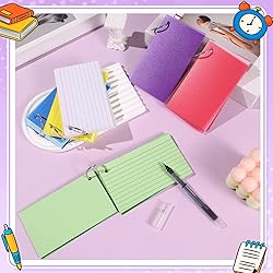 YAGUAO Colored Index Cards 3x5 Inch with Plastic