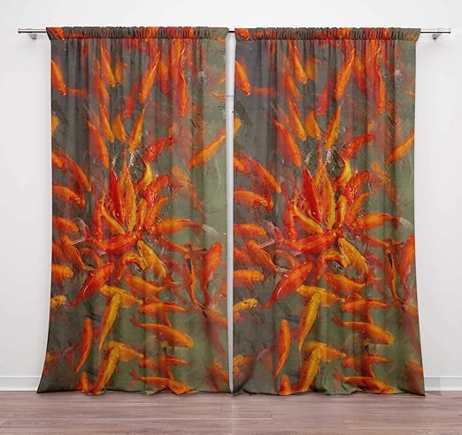 Amazon Com Timingila Orange Gold Fish Ocean Home Decoration