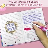 GINMLYDA Pop Secret Diary for Girls with Invisible Pen Lock Notebook 160 pp view 4