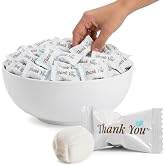 Stock Your Home Thank You Butter Mints, Approx. 125 Count - Individually Wrapped Buttermints, Soft Creamy Mint Candy, Perfect for Parties, Weddings, Events and Hospitality