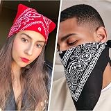Aomig Paisley Bandana 12 Pcs Pirate Head Scarf Multicolor Hair Wraps view 3