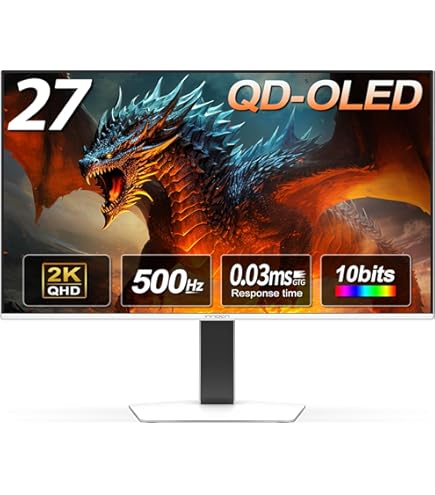 Amazon.com: DOUGH Spectrum Black 27 QHD 480Hz OLED Monitor with