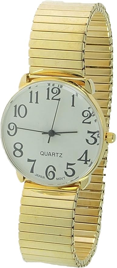 men's digital watch with stretch band