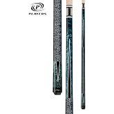 Players Crimson Super Birds-Eye Maple with Black and White Points Cue