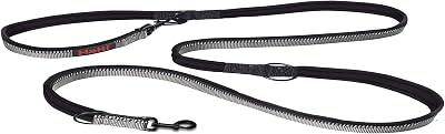 Halti Double Ended Lead Dogs Small Black 2m Neoprene Reflective