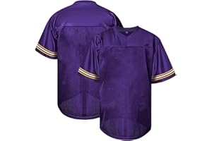 Atonmore Men Blank Plain Football Jersey, Adult Hip Hop Hipster Short Sleeve Mesh Pullover Shirts,Custom Uniforms for Party