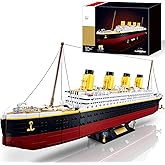 Model Set, Ship Brick Set, Gift for Adults and Kids 6+, with 2 Major Minifigures, Compatible with Lego Sets, STEM Big Shape Brick Set, Ideal for Fans' Collection, 2401 PCS