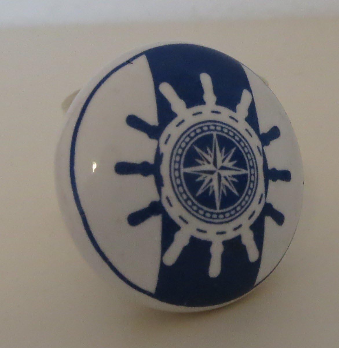 i.stHOME Möbelknopf MARITIM - Steuerrad - Kompass - Knauf Möbelgriff