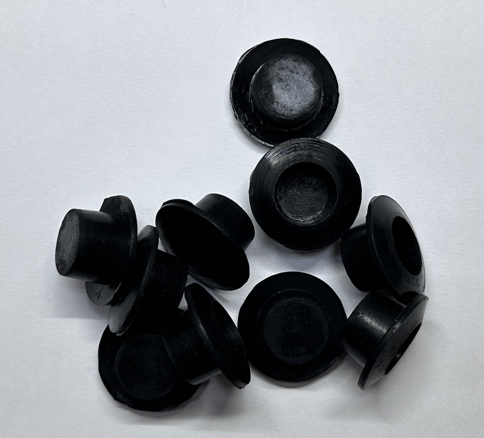 dexierp Protection Force Flanged Tapered insert Cap and Plug For 15-16mm 19/32"-5/8" ID Hole Of Tube Bottle Openning (Pack of 10) Reusable Rubber