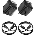 Baseus 45W USB C Charger Block, 2 Pack PPS Fast Charger Type C with USB-C Cable for iPhone 16/15 Series, iPad, Galaxy S24 Ultra and More Series