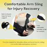 BraceUP Arm Sling Shoulder Injury Universal Fit Adjustable Padded Straps view 2