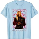 House of the Dragon Daemon Targaryen Fire and Blood Poster T-Shirt