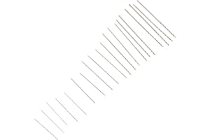 Kaufhof 06-00090 20 piece Tiny Small Drill Bits #61-80 Numbered Sizes High Speed Steel (HSS) Wire Gauge