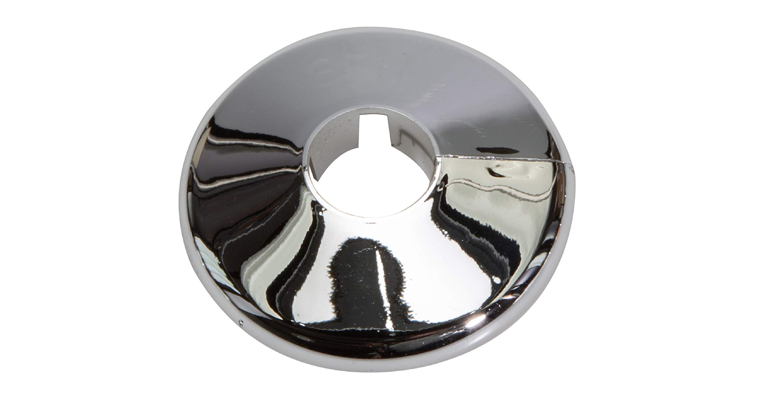 Talon - Click in Pipe Collar - Chrome - 22mm - Pack of 10 - Clicks Into Place - High Grade Polypropylene - for Home Improvement, Plumbing, Pipe Installation