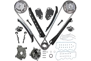 5.4 Timing Chain Kit w/Water Pump Oil Pump Cam Phaser Tensioner VVT Valves Fit For Ford F150 F350 Super Duty Lincoln Navigato