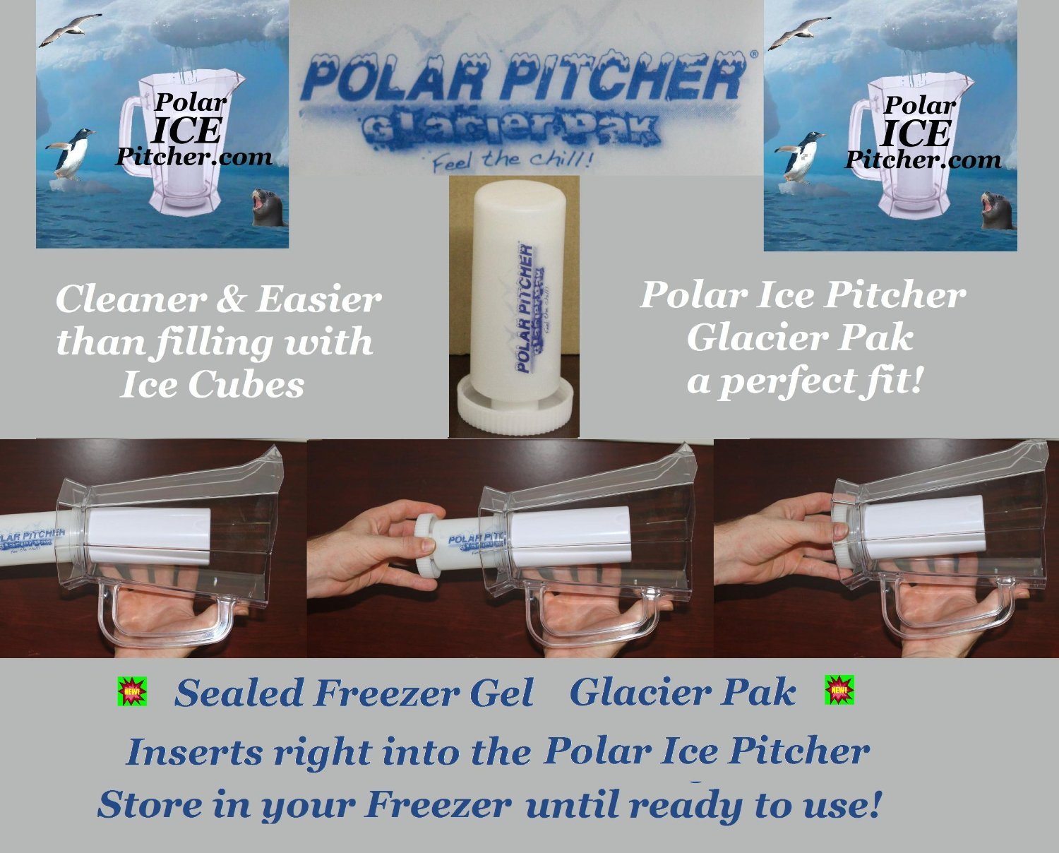 Restaurant & Bar Draft Beer Keep your Beer Cold! Polar Pitcher with Ice
