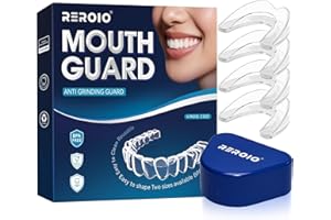 REROIO Anti Grinding Guard, Mouth Guard for Grinding Teeth at Night, Mouth Guard for Sleeping, Perfect fit Night Guards for T