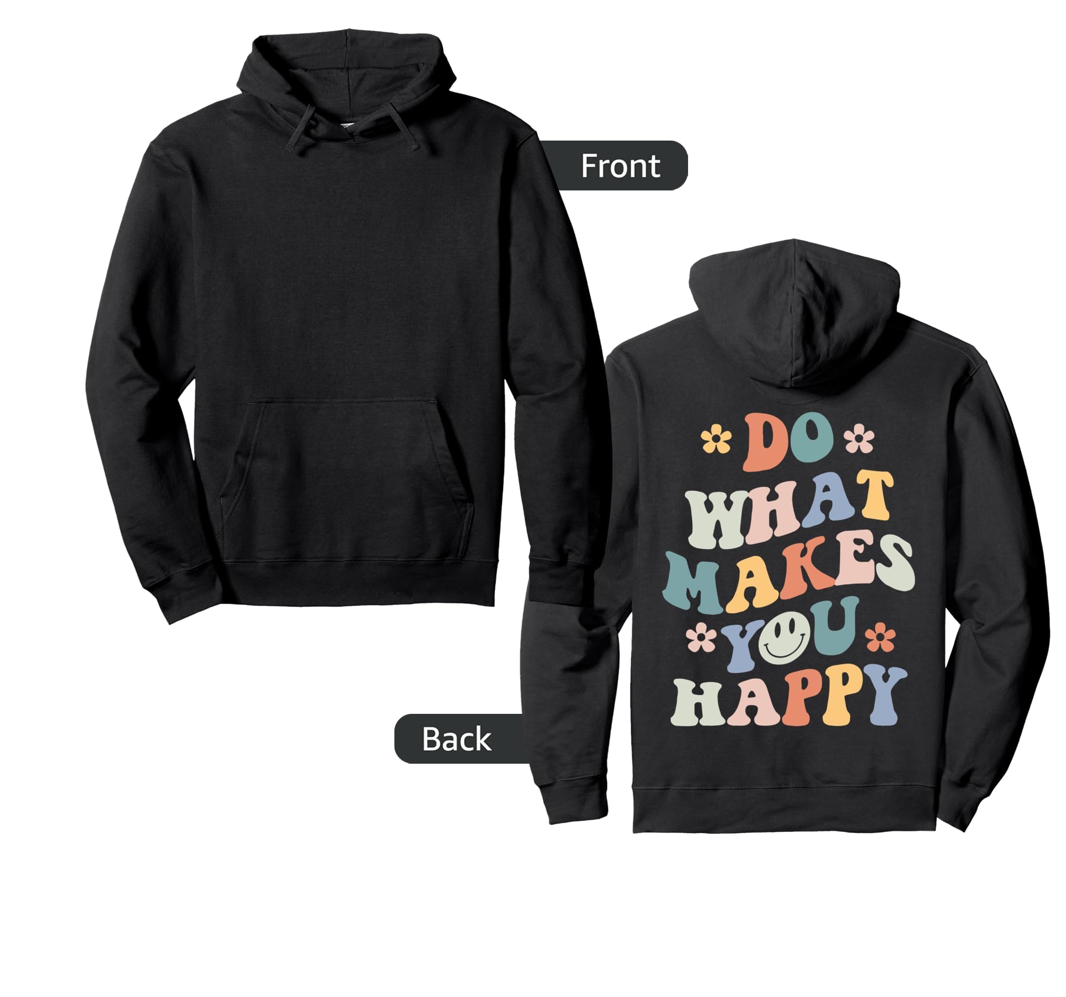 Photo 1 of (MEDIUM) (BAGGED) Do What Makes You Happy Pullover Hoodie M