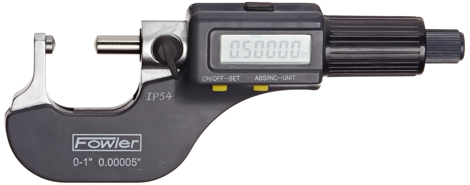 Fowler 54860211 Electronic IP54 BallAnvil/Spindle Micrometers, 01